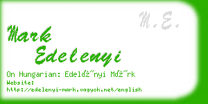 mark edelenyi business card